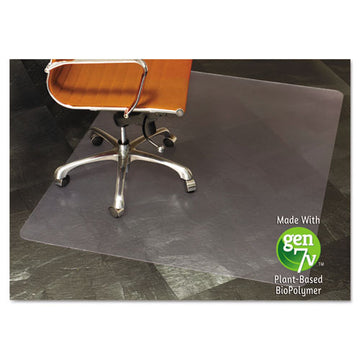 ES Robbins® Natural Origins Chair Mat With Lip For Hard Floors, 36 X 48, Clear freeshipping - TVN Wholesale